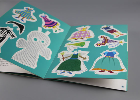 Μπλε χρυσά βιβλία πινάκων σφράγισης φύλλων αλουμινίου για τα μικρά παιδιά, βιβλία πινάκων παιδιών αριθμού κινούμενων σχεδίων