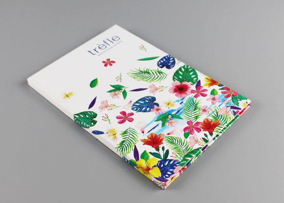 UV όμορφο ευθυγραμμισμένο Hardcover περιοδικό σημείων, Flowery σκληρός - συνδεδεμένο σημειωματάριο A4