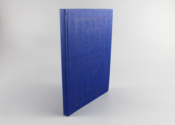 Τέλειο δεσμευτικό σημειωματάριο βιβλίων με σκληρό εξώφυλλο A4, μεγάλο περιοδικό Hardcover δέρματος με το σχέδιο Debossed