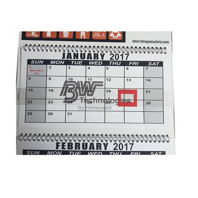 3 Flexor πτυχών ημερολόγια τοίχων εγγράφου τέχνης εκτύπωσης 128gram για το νέο δώρο έτους