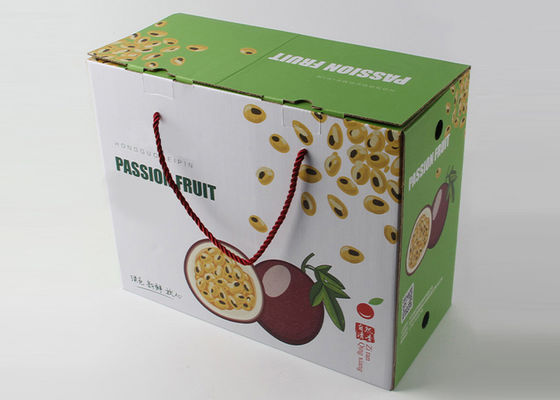 Μικρά κιβώτια προϊόντων λαβών PP, τυπωμένα συνήθεια λιανικά κιβώτια για τη συσκευασία φρούτων