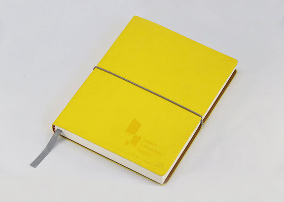 Ελαστικό λεμόνι - κίτρινο έγγραφο όφσετ σημειωματάριων κάλυψης εγγράφου για την επιχειρησιακή σημείωση