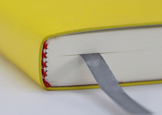 Ελαστικό λεμόνι - κίτρινο έγγραφο όφσετ σημειωματάριων κάλυψης εγγράφου για την επιχειρησιακή σημείωση